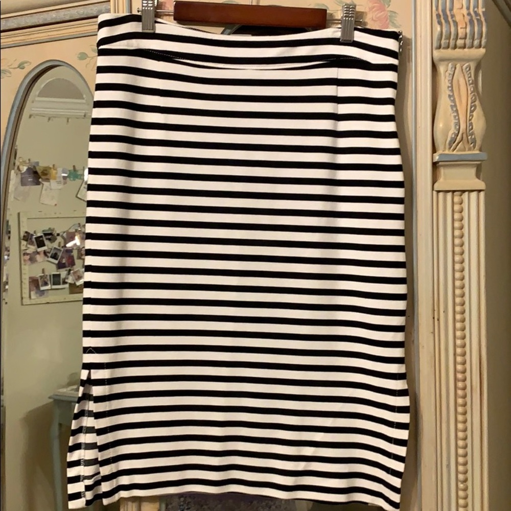 Striped Pencil Skirt